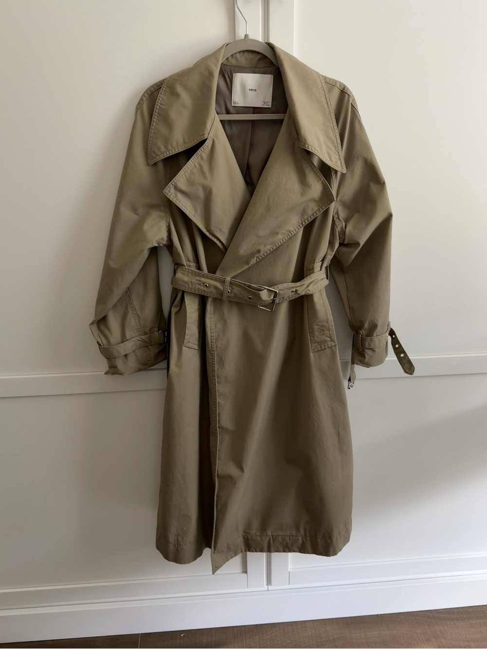 Mango Beige Trench Coat with Belt